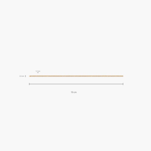 Bransoletka tenisowa Share Your Love 2,3mm: złoto, diamenty laboratoryjne